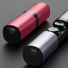 Portable Phone Charger with Bluetooth Headphones in One