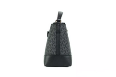 Michael Kors Mercer Small Black Signature Bucket Crossbody Bag