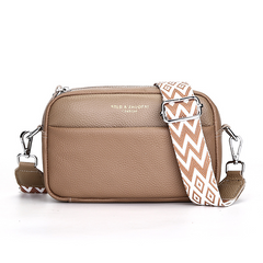 Women's Fashion Simple First Layer Leather One-shoulder Crossbody Bag